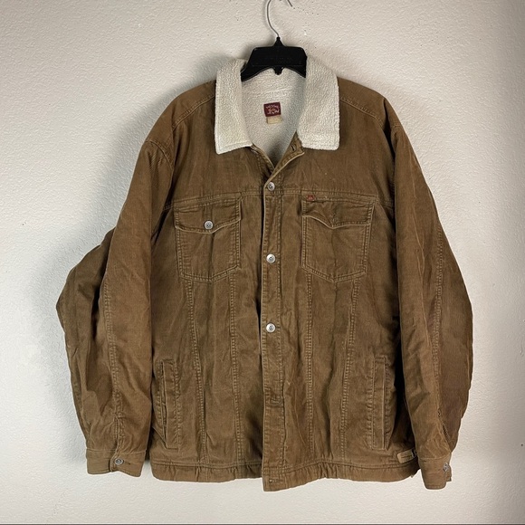 Quiksilver Corduroy Jacket Sherpa Lined Size XL - Picture 1 of 9